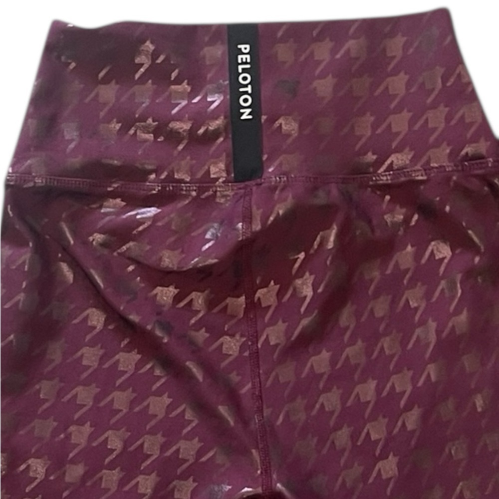Peloton Show-Up Houndstooth Leggings Size Medium - Picture 4 of 12